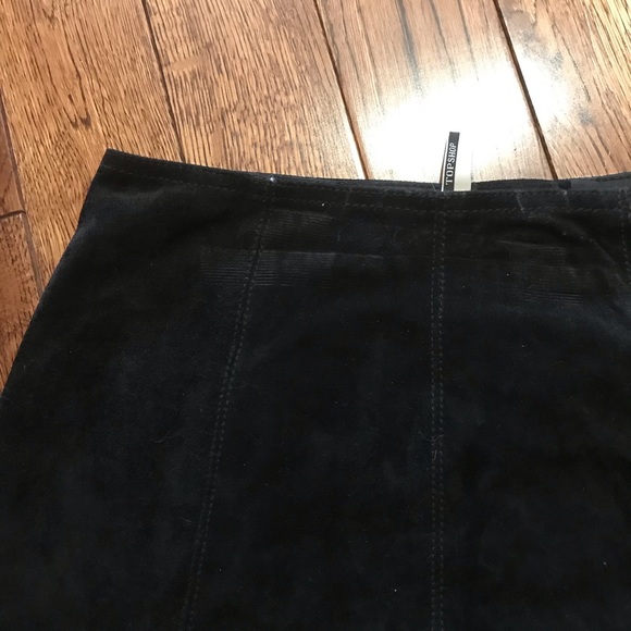 Topshop Suede Mini Skirt - Picture 9 of 12